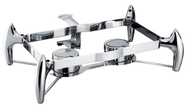 Deluxe Chafer Stand - 1-1 from Chef Inox. made out of Stainless Steel and sold in boxes of 1. Hospitality quality at wholesale price with The Flying Fork!