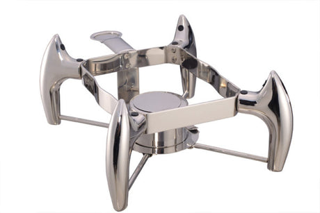 Deluxe Chafer Stand - 1-2 from Chef Inox. made out of Stainless Steel and sold in boxes of 1. Hospitality quality at wholesale price with The Flying Fork!