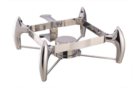 Deluxe Chafer Stand - 1-3 from Chef Inox. made out of Stainless Steel and sold in boxes of 1. Hospitality quality at wholesale price with The Flying Fork!