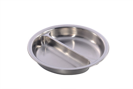 Divided Pan To Suit Round Large Induction Chafer 54906 from Chef Inox. made out of Stainless Steel and sold in boxes of 1. Hospitality quality at wholesale price with The Flying Fork!