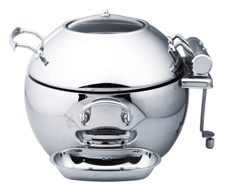 Deluxe Soup Station With Glass Lid - 1100ml from Chef Inox. made out of Stainless Steel and sold in boxes of 1. Hospitality quality at wholesale price with The Flying Fork!