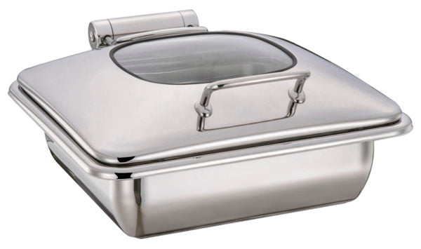 Rectangular Ultra Chafer With Glass Lid, Stainless Steel, 2-3 Size from Chef Inox. made out of Stainless Steel and sold in boxes of 1. Hospitality quality at wholesale price with The Flying Fork!