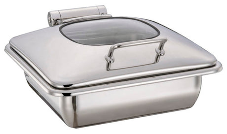 Rectangular Ultra Chafer With Glass Lid, Stainless Steel, 2-3 Size from Chef Inox. made out of Stainless Steel and sold in boxes of 1. Hospitality quality at wholesale price with The Flying Fork!