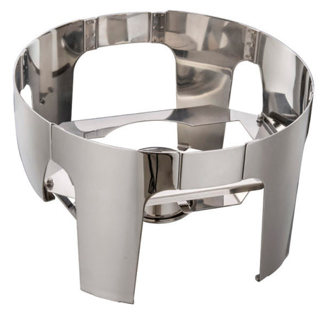 Round Small Ultra Chafer Stand from Chef Inox. made out of Stainless Steel and sold in boxes of 1. Hospitality quality at wholesale price with The Flying Fork!