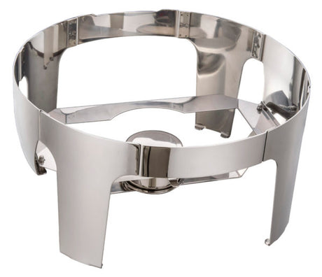 Round Large Ultra Chafer Stand from Chef Inox. made out of Stainless Steel and sold in boxes of 1. Hospitality quality at wholesale price with The Flying Fork!