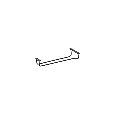 Glass Hanger - Single Row, Glass Hanger - Single Row, Black, 250mm