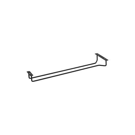 Glass Hanger - Single Row, Glass Hanger - Single Row, Black, 400mm