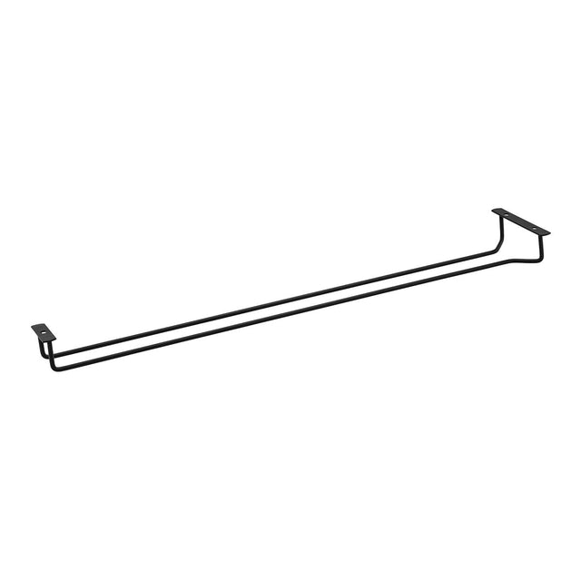 Glass Hanger - Single Row, Glass Hanger - Single Row, Black, 600mm