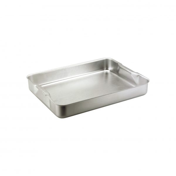 Premier Roasting Dish - 368x267x70mm, Aluminium Recessed Handle from Chef Inox. made out of Aluminium and sold in boxes of 1. Hospitality quality at wholesale price with The Flying Fork!