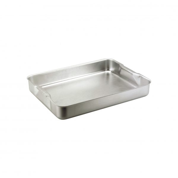 Premier Roasting Dish - 470x355x70mm, Aluminium Recessed Handle from Chef Inox. made out of Aluminium and sold in boxes of 1. Hospitality quality at wholesale price with The Flying Fork!