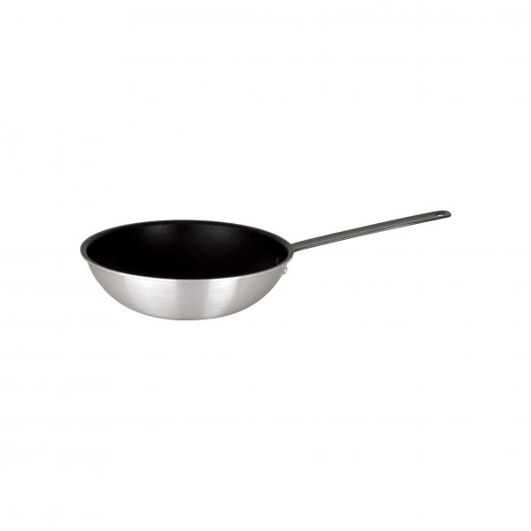 Wok - 280x80mm, Non-Stick, Profile from Chef Inox. Non-Stick, made out of Aluminium and sold in boxes of 1. Hospitality quality at wholesale price with The Flying Fork!