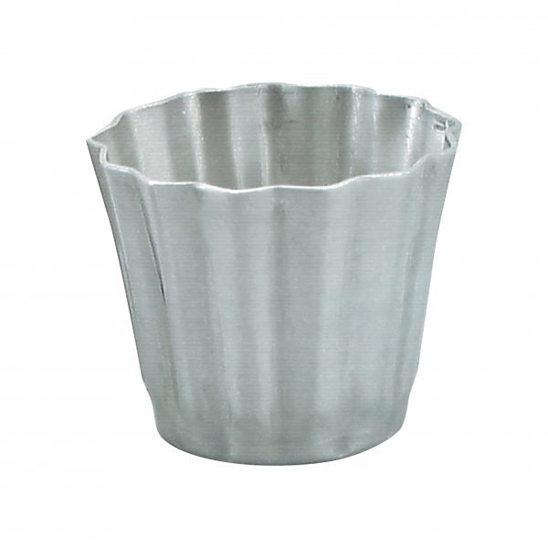 Fluted Dariol Mould - 67x56mm, Aluminium from Chef Inox. Flutted , made out of Aluminium and sold in boxes of 10. Hospitality quality at wholesale price with The Flying Fork!