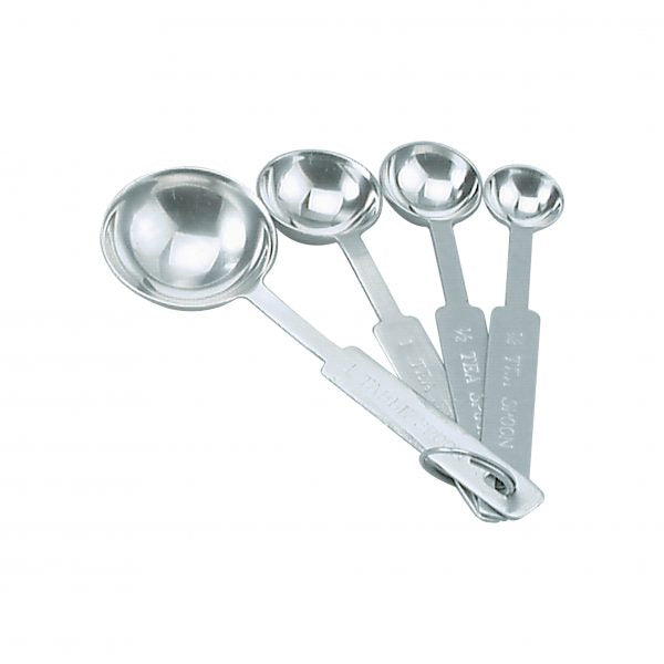 Measuring Spoon Set - 1.25-2.25-5-15ml, 4Pc from tablekraft. made out of Stainless Steel and sold in boxes of 1. Hospitality quality at wholesale price with The Flying Fork!