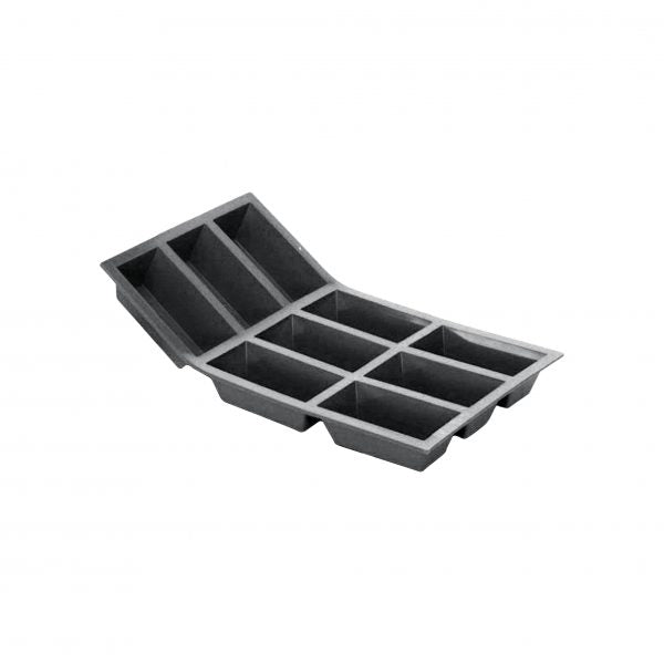 Rectangle Cakes Silicone Moulds (9x90ml) - 175x300x30mm, Moulflex from De Buyer. made out of Silicone and sold in boxes of 1. Hospitality quality at wholesale price with The Flying Fork!