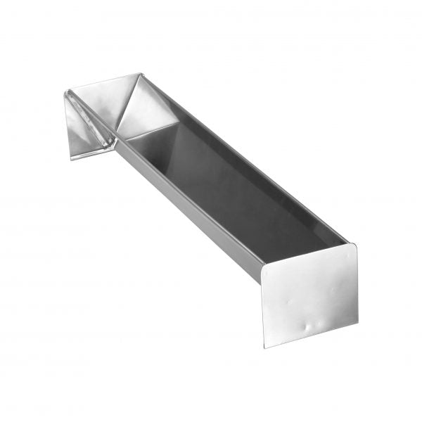 TriangleYule Log Mould - 505x90mm from Chef Inox. made out of Stainless Steel and sold in boxes of 1. Hospitality quality at wholesale price with The Flying Fork!
