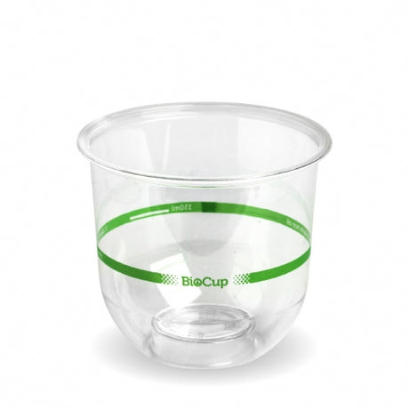 Compostable tumbler - 360ml, 150ml pour line (Box of 1000) from BioPak. Compostable, made out of Bioplastic and sold in boxes of 1. Hospitality quality at wholesale price with The Flying Fork!