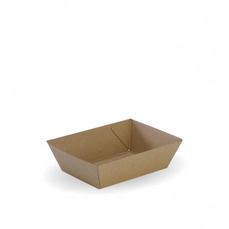 Bioboard Tray #1 - 131x91x50mm - box of 500 from BioPak. Compostable, made out of FSC�� certified paper and sold in boxes of 1. Hospitality quality at wholesale price with The Flying Fork!
