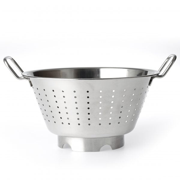 Footed Colander - 400mm from Chef Inox. made out of Stainless Steel and sold in boxes of 1. Hospitality quality at wholesale price with The Flying Fork!