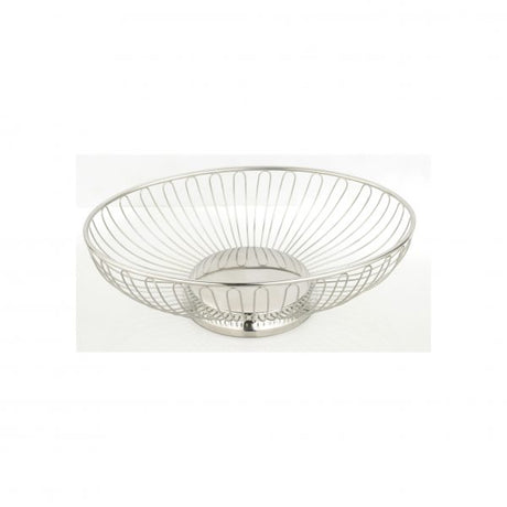 Oval Wire Basket - 275x220x85mm from Chef Inox. made out of Wire and sold in boxes of 1. Hospitality quality at wholesale price with The Flying Fork!