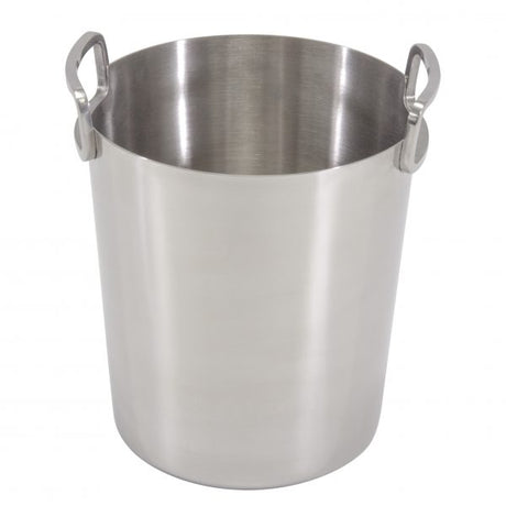 Round Mirror Wine Bucket - 18-10 1 Bottle Elite, 175mm, 7800ml from Chef Inox. made out of Stainless Steel and sold in boxes of 1. Hospitality quality at wholesale price with The Flying Fork!