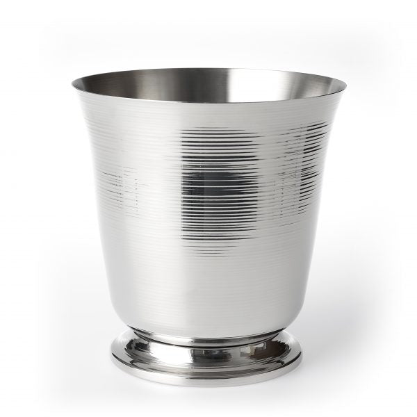 Wine Bucket Ribbed Effect 1 Bottle 18-10 Footed - 220mm from Chef Inox. Sold in boxes of 1. Hospitality quality at wholesale price with The Flying Fork!