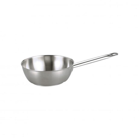 Elite Tapered Sautese - 2.9Lt, 240x80mm from Chef Inox. made out of Stainless Steel 18/10 and sold in boxes of 1. Hospitality quality at wholesale price with The Flying Fork!