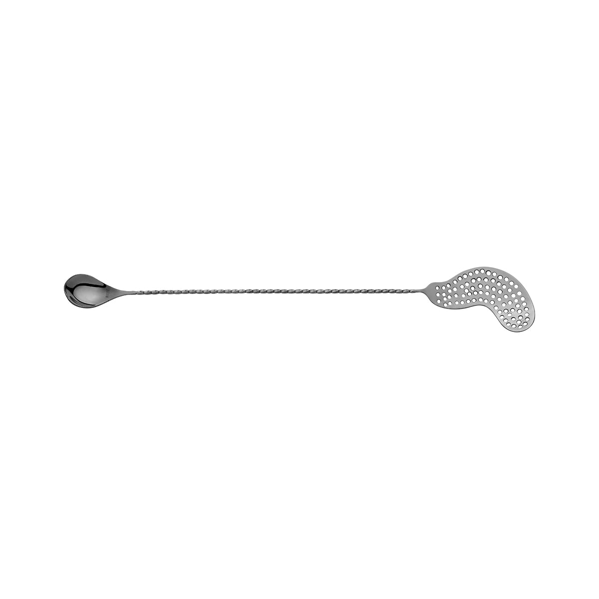Bar Spoon With Strainer - 390mm, Black Moda from Moda. Sold in boxes of 1. Hospitality quality at wholesale price with The Flying Fork!