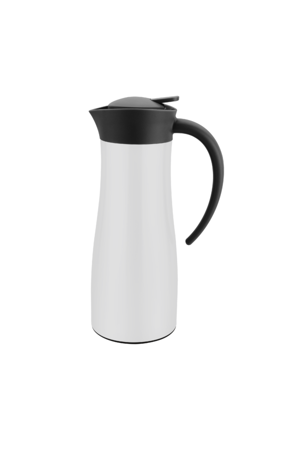 Vacuum Jug - 1.5L, Sleek White from Chef Inox. made out of Stainless Steel and sold in boxes of 1. Hospitality quality at wholesale price with The Flying Fork!