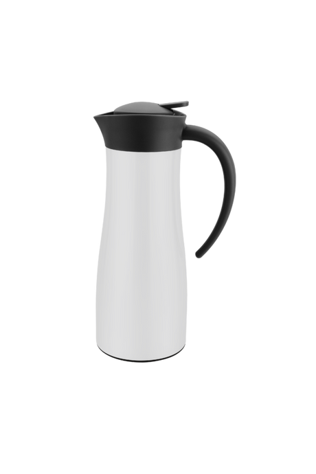 Vacuum Jug - 1.5L, Sleek White from Chef Inox. made out of Stainless Steel and sold in boxes of 1. Hospitality quality at wholesale price with The Flying Fork!