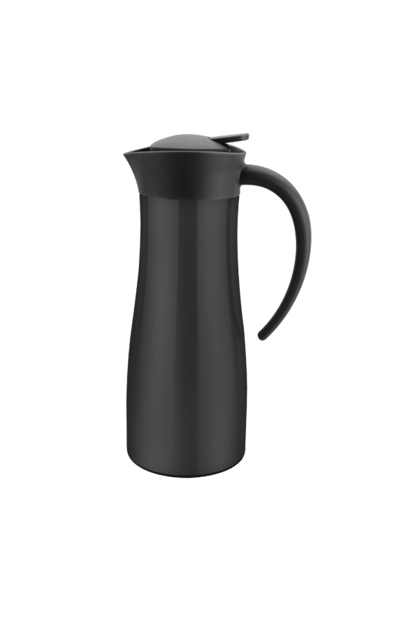 Vacuum Jug - 1.5L, Sleek Black from Chef Inox. made out of Stainless Steel and sold in boxes of 1. Hospitality quality at wholesale price with The Flying Fork!