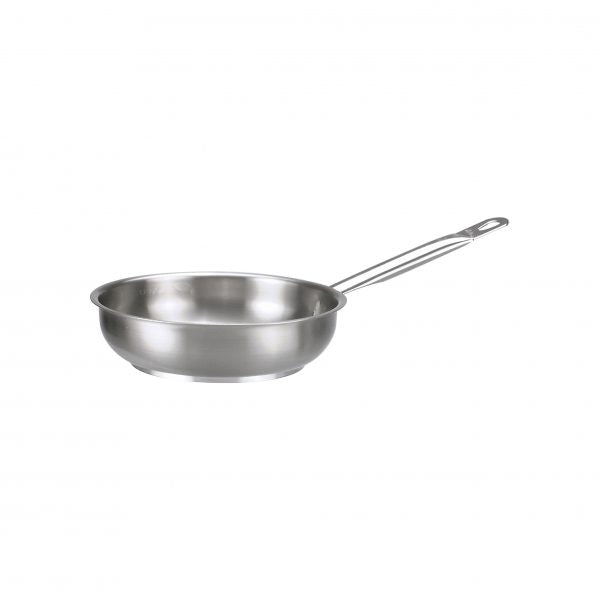 Frypan - 200x50mm from Paderno. made out of Stainless Steel 18/10 and sold in boxes of 1. Hospitality quality at wholesale price with The Flying Fork!