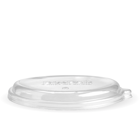 24, 32, 40 oz Biocane bowl lid - PET (Box of 400) from BioPak. Compostable, made out of PET Plastic and sold in boxes of 1. Hospitality quality at wholesale price with The Flying Fork!
