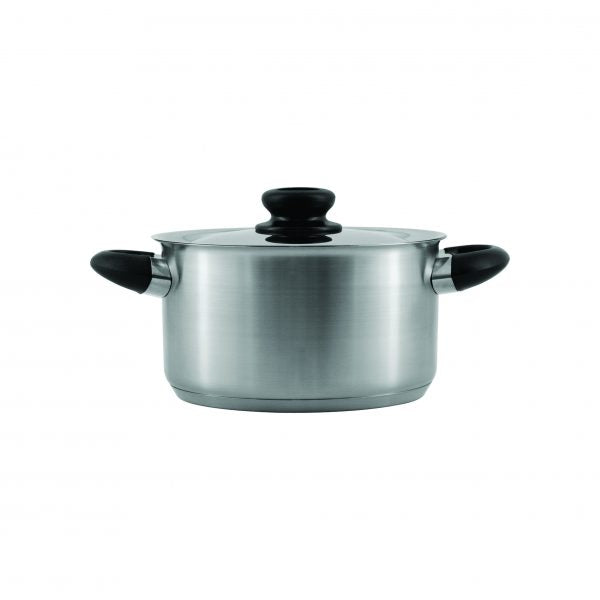 Club Bakelite Saucepot With Lid - 6.0Lt, 240x140mm from Chef Inox. made out of Stainless Steel and sold in boxes of 1. Hospitality quality at wholesale price with The Flying Fork!