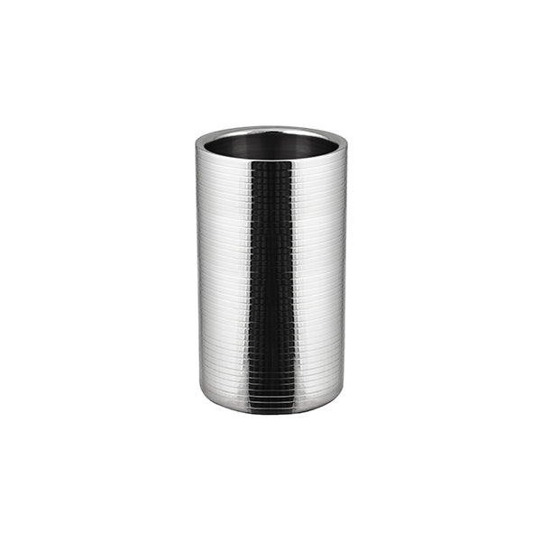 Wine Cooler-18/8, Insulated, 120X200Mm, Ribbed from Moda. made out of Stainless Steel and sold in boxes of 1. Hospitality quality at wholesale price with The Flying Fork!