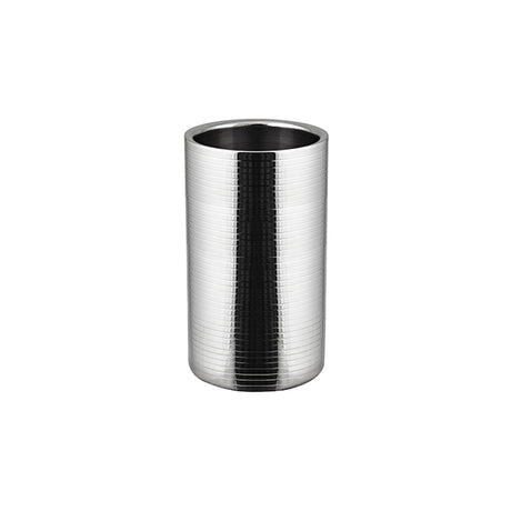 Wine Cooler-18/8, Insulated, 120X200Mm, Ribbed from Moda. made out of Stainless Steel and sold in boxes of 1. Hospitality quality at wholesale price with The Flying Fork!
