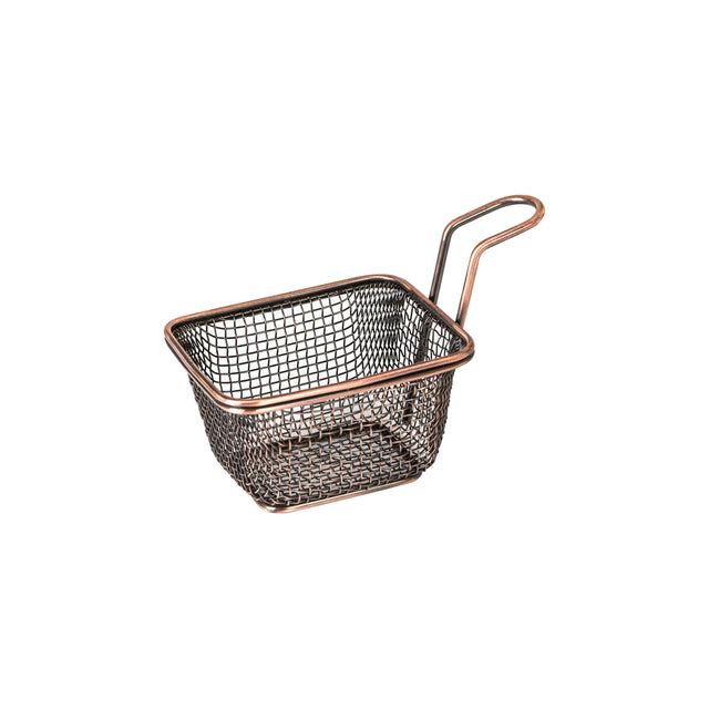 SERVICE BASKET-80x60x65mm, ANTIQUE COPPER from Moda. made out of Stainless Steel and sold in boxes of 6. Hospitality quality at wholesale price with The Flying Fork!