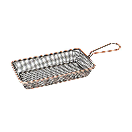 SERVICE BASKET-190x90x35mm, ANTIQUE COPPER from Moda. made out of Stainless Steel and sold in boxes of 6. Hospitality quality at wholesale price with The Flying Fork!