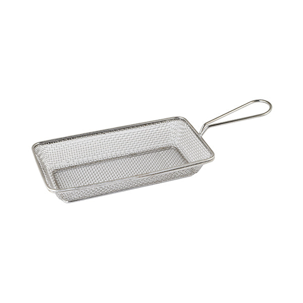 Brooklyn Service Baskets - Stainless Steel, 220x120mm from Moda. made out of Stainless Steel and sold in boxes of 1. Hospitality quality at wholesale price with The Flying Fork!