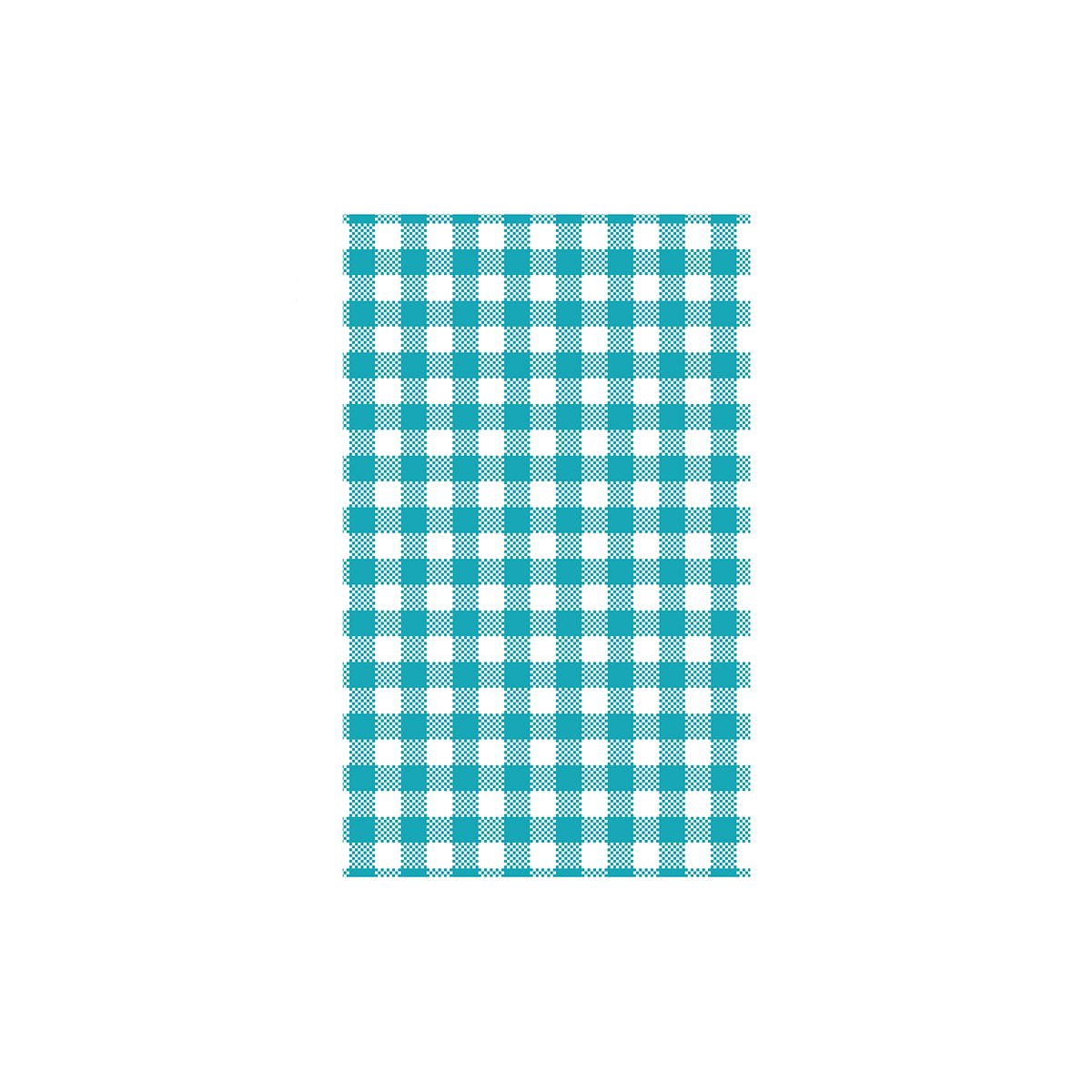 Greaseproof Paper & Pockets, Greaseproof Paper, 190x310mm, Teal Gingham, Moda