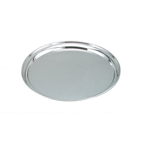 Round Tray - 400mm from Chef Inox. made out of Stainless Steel and sold in boxes of 12. Hospitality quality at wholesale price with The Flying Fork!