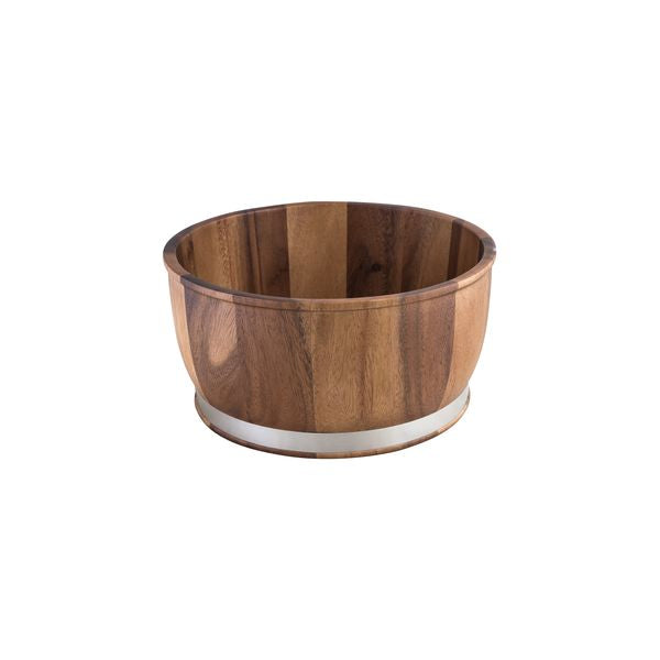Acacia Round Bowl - 310X155 Mm from Moda. made out of Wood and sold in boxes of 6. Hospitality quality at wholesale price with The Flying Fork!