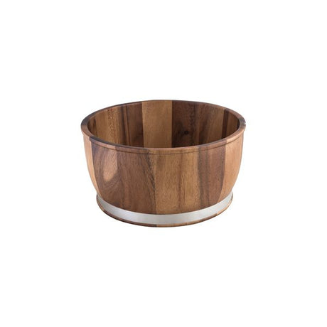 Acacia Round Bowl - 310X155 Mm from Moda. made out of Wood and sold in boxes of 6. Hospitality quality at wholesale price with The Flying Fork!