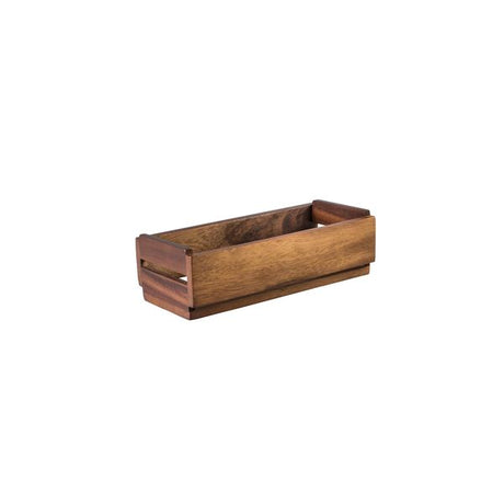 Wood Crate,270X120X75Mm from Moda. made out of Wood and sold in boxes of 12. Hospitality quality at wholesale price with The Flying Fork!