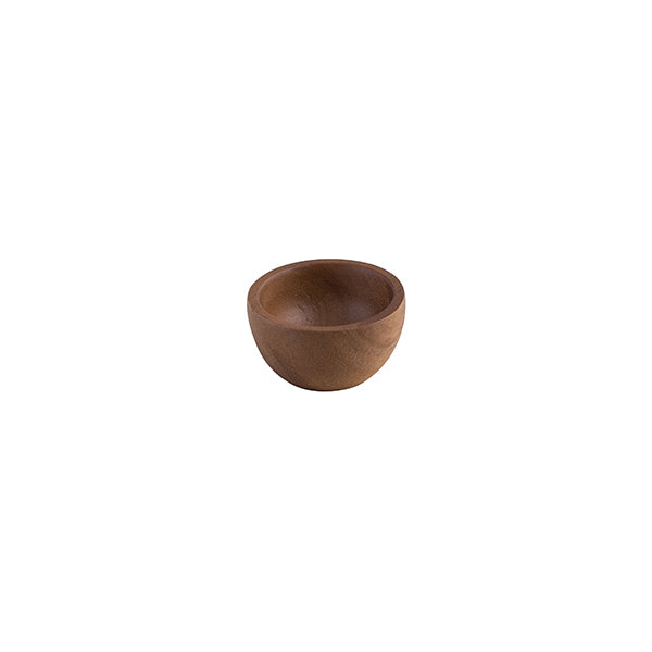 Acacia Mini Round Dish, 55X 30Mm from Moda. made out of Wood and sold in boxes of 1. Hospitality quality at wholesale price with The Flying Fork!