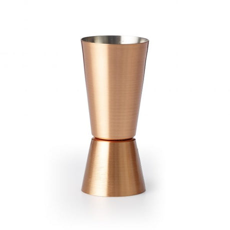 Jigger - 30-60ml, Copper Plated from Chef Inox. Sold in boxes of 1. Hospitality quality at wholesale price with The Flying Fork!