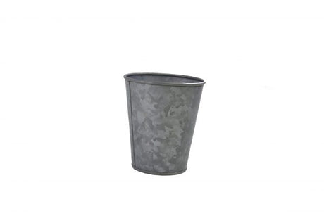 Galvanised Pot Flared - 100mm, Coney Island from Chef Inox. made out of Galvanised Iron and sold in boxes of 1. Hospitality quality at wholesale price with The Flying Fork!