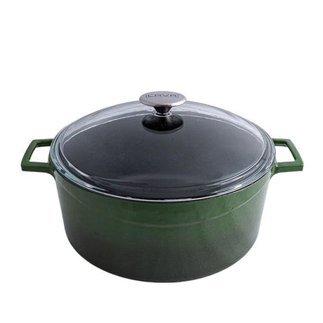Casserole - Glass Lid, 6.7Lt from Lava. made out of Cast Iron and sold in boxes of 1. Hospitality quality at wholesale price with The Flying Fork!