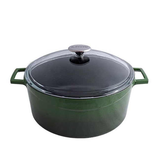 Casserole - Glass Lid, 6.7Lt from Lava. made out of Cast Iron and sold in boxes of 1. Hospitality quality at wholesale price with The Flying Fork!