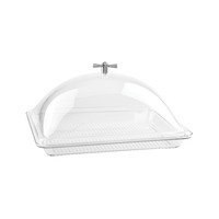Rectangular Dome Cover -325x260mm, Clear from Alkan Zicco. made out of Polycarbonate and sold in boxes of 12. Hospitality quality at wholesale price with The Flying Fork!