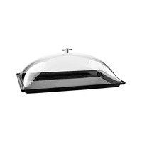 Rectangular Dome Cover -530x325mm, Clear from Alkan Zicco. made out of Polycarbonate and sold in boxes of 6. Hospitality quality at wholesale price with The Flying Fork!